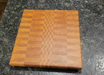 End Grain Butcher Block Cutting Board Hard Maple And Cherry Charcuterie Handmade • $36.50