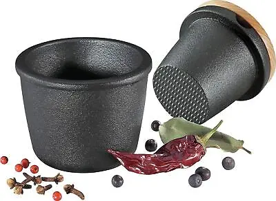 Zassenhaus Cast Iron Spice Grinder Set With Beech Wood Lid Spice Mill Herb And • $58.83