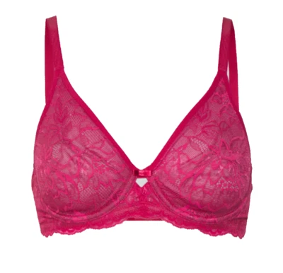 £19.95 • Buy New Ex Triumph Amourette Charm Non Padded Underwired Bra 34DD Ruby Pink 