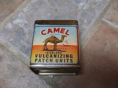 Antique Camel Paper Tin Container For Vulcanizing Patches For Tires 1946  • $8.95