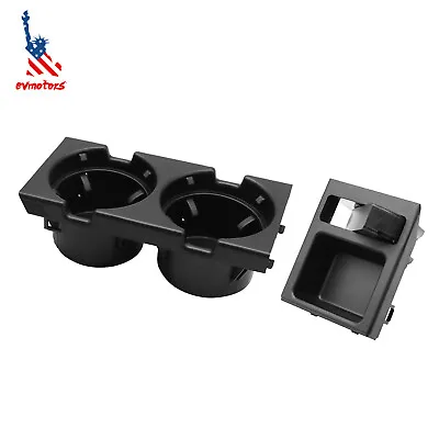 Black Front Center Console Cup Holder Coin Holder For BMW E46 51168217953 325i • $20.99