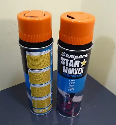 £12.50 • Buy Temporary Line Paint, Ampere STAR Marker, Sports Field Lines, Surveying - ORANGE