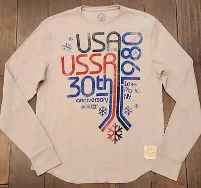 CCM Miracle On Ice 30th Anniversary Shirt USA Long Sleeve - Men's Small • $24