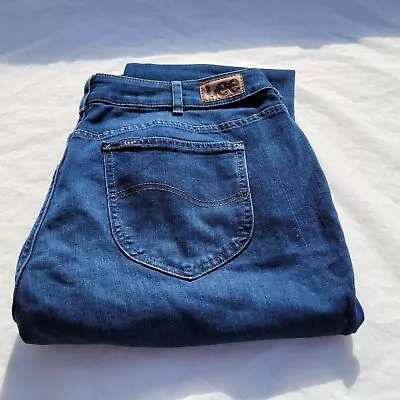 Size 24W Lee Plus Legendary Style Jeans Bootcut Womens Blue Petite Hot Jeans • $36.99