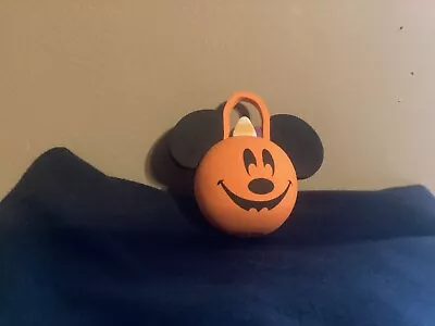 Disney Mickey Mouse Halloween Basket Candy Car Antenna Ball Topper Pumpkin Ears • $10