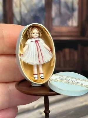 Vintage Miniature Dollhouse Artisan 1985 Renee Delaney Shirley Temple Doll W Box • $305