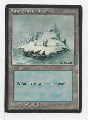 MTG Snow-Covered Island - Ice Age HP Magic The Gathering • $2.69