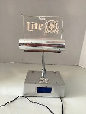 MILLER LITE  Beer Advertising Sign Digital Clock /Desk Lamp Light ! • $29.99