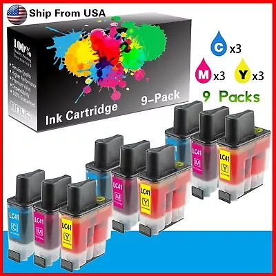 9PK LC41 LC-41 Ink Cartridge For DCP-110C DCP-120c MFC-5440CN Printer • $16.99