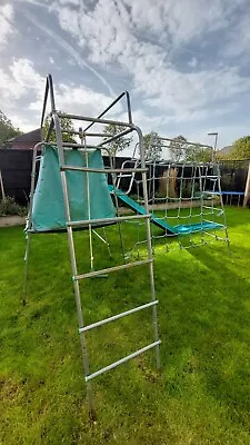 TP Metal Climbing Frame With Slide Jungle Run Den & Cargo Net • £80
