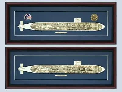 Custom Los Angeles Class 688 Submarine Cutaway Museum Quality 688i Basswood  • $270