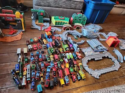 £185 • Buy Thomas Trackmaster /Trains Bundle Carriages Many Vintage Track Buildings 