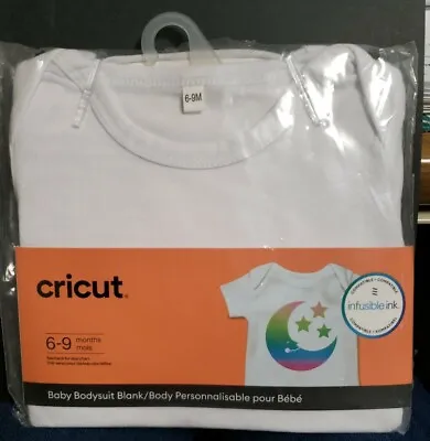 Cricut Baby Bodysuit Blank 6-9 Months White Compatible With Infusible Ink System • $8