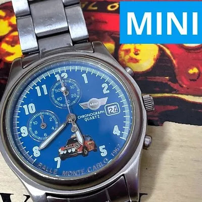 Mini Cooper Rally Monte Carlo 1967 Limited Edition Men's Watch Quartz Blue Dial • $234.24