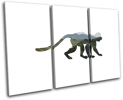 Monkey Chimp Mountain Animals TREBLE CANVAS WALL ART Picture Print • $94.99