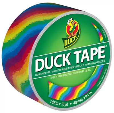 $9.95 • Buy Duck Tape Brand Printed Patterned Duct Tape Rainbow Pattern Design