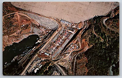 Vintage Postcard CA Feather River Oroville Dam Aerial Under Construction ~895 • $2.75
