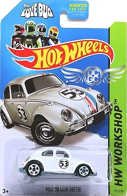 Hot Wheels Volkswagen Beetle Herbie The Love Bug Long Card - Hard To Find • $39.95