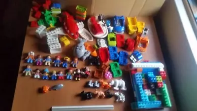 Huge DUPLO Lot Disney Vehicles Boats Animals Figures Lego Bear Planes Whale Cars • $140