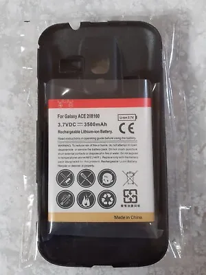 SAMSUNG GALAXY ACE 2 GT-i8160 HIGH CAPACITY BATTERY + BLACK BACK COVER • £8.54