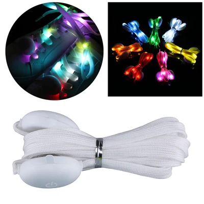 £7.26 • Buy LED Light Up Shoe Laces Flash Shoelaces Party Shoe Strings Multicolor Change