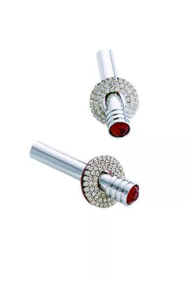 RED CRYSTAL DOOR LOCK KNOB PINS Made With Swarovski MERCEDES BENZ W208 W209 CLK • $48.45