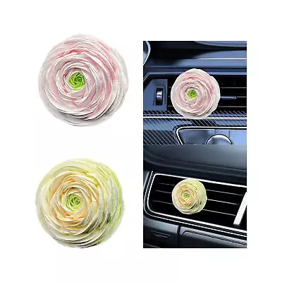 Mini Flower Car Vent Clip Cute Charm Unique Flower Ornament Artificial Flower • £7.49