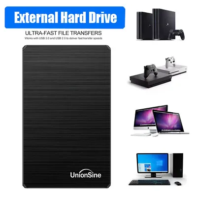 £13.99 • Buy External USB 3.0 Hard Drive 2TB 1TB Game Workstation Desktop PC Portable Storage