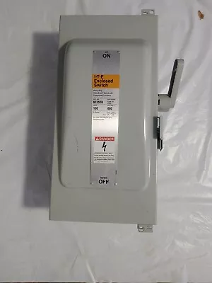 Ite Siemens Nf353h 100 Amp 600 Volt  3 Phase N/fused Nema 12 Disconnect..d-1424 • $250