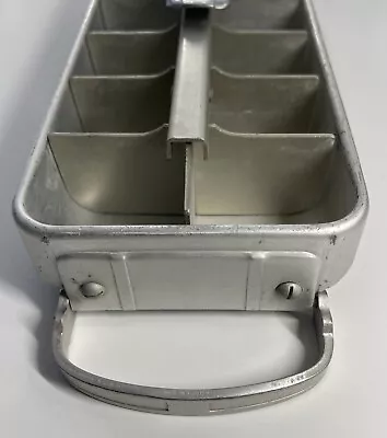 Ice Cube Tray Aluminum Metal VTG 1960s Freezer Mid Century Cocktail Bar Drink • $19.98