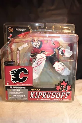 McFARLANE SERIES 11 CALGARY FLAMES MIIKKA KIPRUSOFF RED/BLACK UNIFORM FIGURE • $33.54