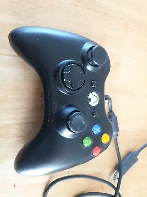 Genuine Microsoft Xbox 360 Wireless Controller Black - Working Free Postage  • $25