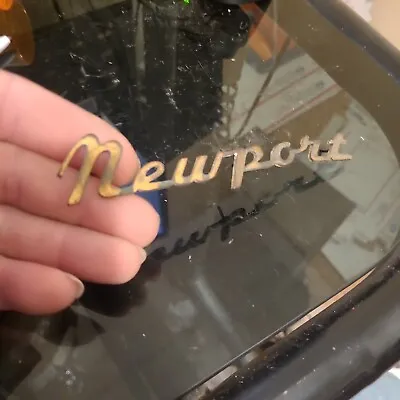 Vintage Chrysler Newport Gold Glove Box Door Emblem 1950's 60's • $27.99