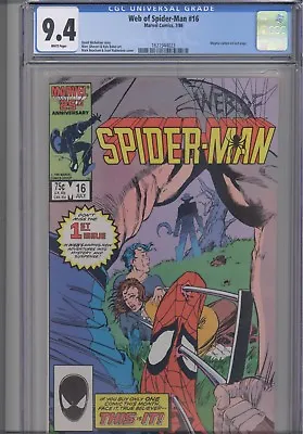 Web Of Spider-Man #16 CGC 9.4 1985 Marvel Magma Cameo Last Page: New Frame  • $42.95