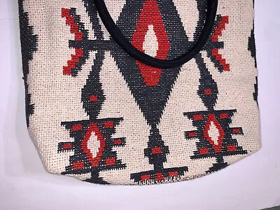 Nwt Billabong Woven Southwestern Tote Shoulder Laptop Bag Purse School Book • $101.16