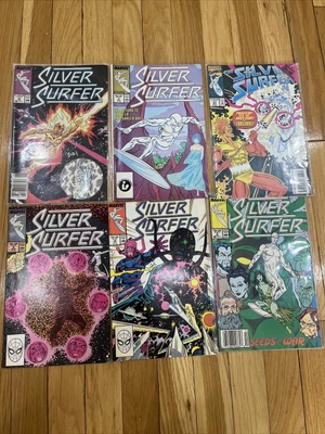 $0.99 • Buy Marvel Silver Surfer 6 Book Lot Key Issues White High Grade Ex Clean