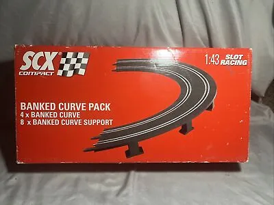 SCX Compact 1:43 Scale Slot Car Racing Track Banked Curve Pack 31400 • $28