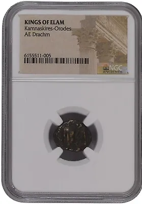 NGC Kings Of Elam Drachm In NGC Ancients Book Of Genesis Coin • $66.89