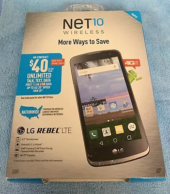 LG REBEL LTE Net10 Wireless - 8GB - Gray BRAND NEW  SEALED! • $24.99