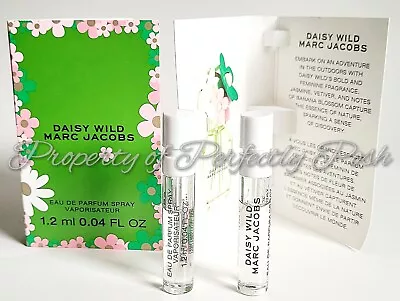 Marc Jacobs Daisy Wild Eau De Parfum Perfume For Women Sample Vial Spray X 2 • $11.95