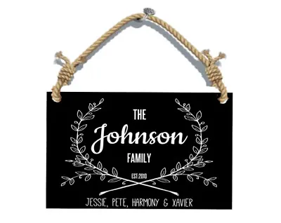 Family Personalised Wooden Plaque Sign 20x28.5cm BarGARAGEShed Home • $20