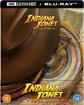 INDIANA JONES And The DIAL OF DESTINY New 4k Ultra HD Limited Edition Steelbook • $129.95