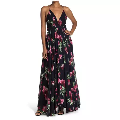 MEGHAN LA Enchanted Garden Floral Print Maxi Dress  • $70