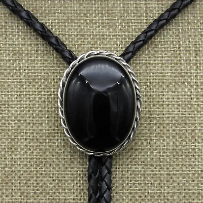 Sterling Silver Oval Onyx Bolo Tie By Jose Campos+ • $285
