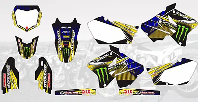 Am0454 Mx Motocross Graphics Decals Stickers For Suzuki Rm125 Rm250 2001-2012 • $89