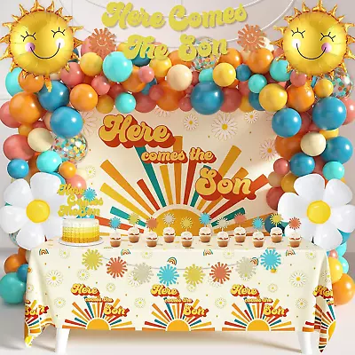 Here Comes The Son Baby Shower Decorations For Boy 1St Birthday Party Supplies S • $37.69