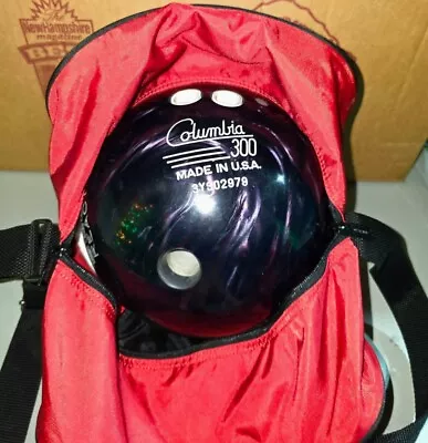 Rare COLUMBIA 300 SCOUT REACTIVE PURPLE GalaxySwirl Bowling Ball W/Bag EXCELLENT • $75