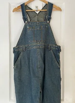 Mothercare Blue Denim Maternity Dungarees UK Size 12 • £14.99