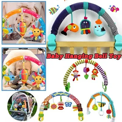 Baby Arch Pram Toys Rattle Musical Sensory Hanging Crib Arch Mobile Newborn Toys • £14.99