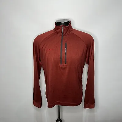 Mammut Mountaineering Thermal Warm Soft 3/4 Zip Fleece Pullover Mens X-Large • $50